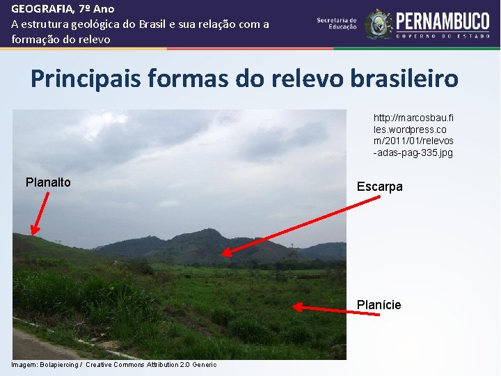 GEOGRAFIA, 7º Ano A estrutura geológica do Brasil e sua relação com a formação