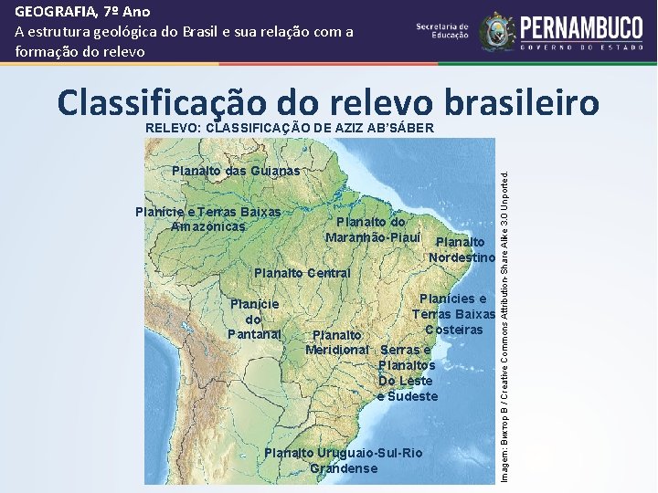 GEOGRAFIA, 7º Ano A estrutura geológica do Brasil e sua relação com a formação