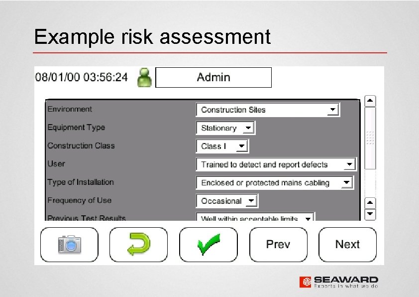 Example risk assessment 