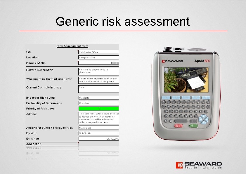Generic risk assessment 