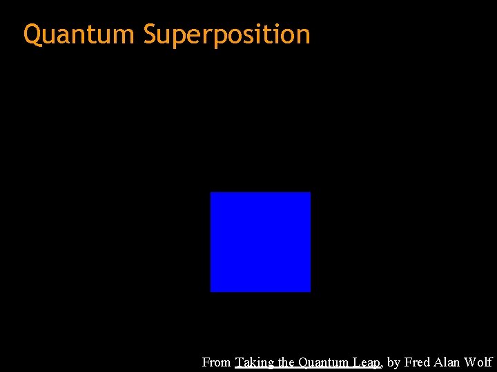 Quantum Superposition From Taking the Quantum Leap, by Fred Alan Wolf 