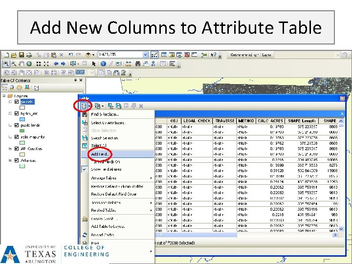 Add New Columns to Attribute Table 