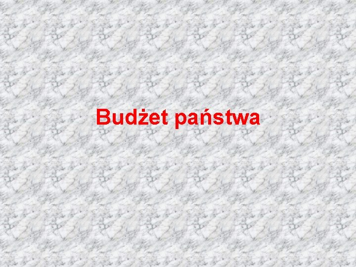 Budżet państwa 