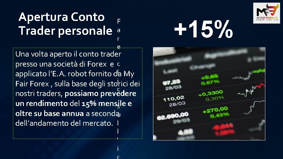 Apertura Conto Trader personale F a r e Una volta aperto il conto trader