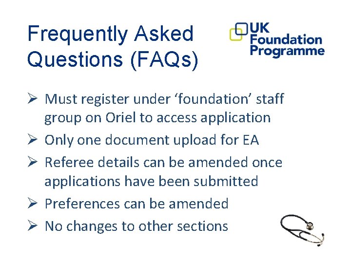 Frequently Asked Questions (FAQs) Ø Must register under ‘foundation’ staff group on Oriel to