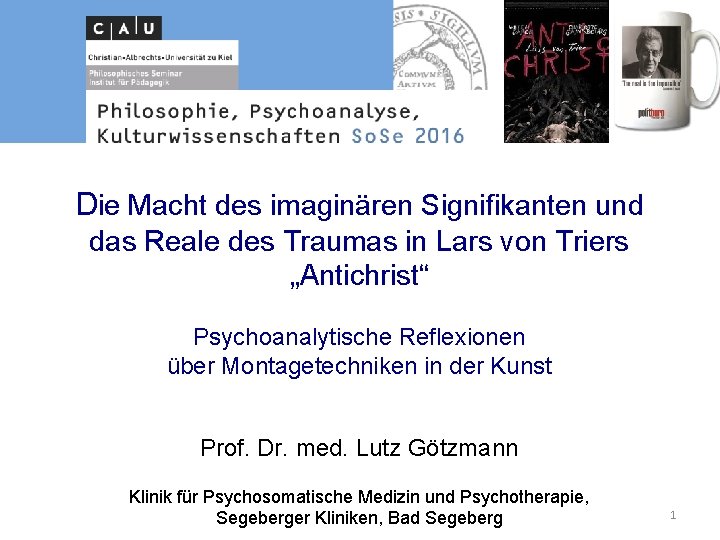 Die Macht des imaginären Signifikanten und das Reale des Traumas in Lars von Triers