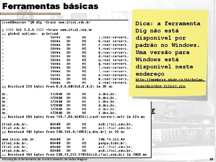 Ferramentas básicas q. Dig Dica: a ferramenta Dig não está disponível por q. Utilizada Ferramentas básicas q. Dig Dica: a ferramenta Dig não está disponível por q. Utilizada