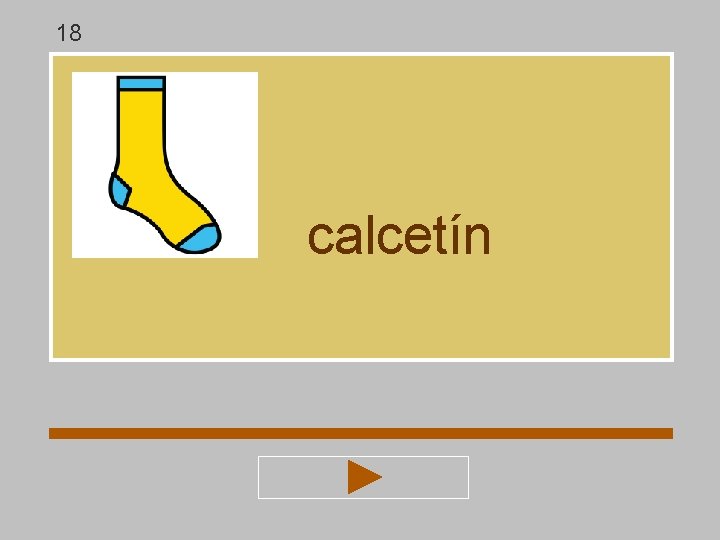 18 calcetín 