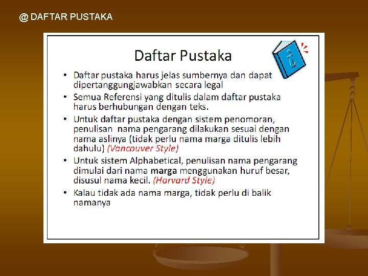 @ DAFTAR PUSTAKA 