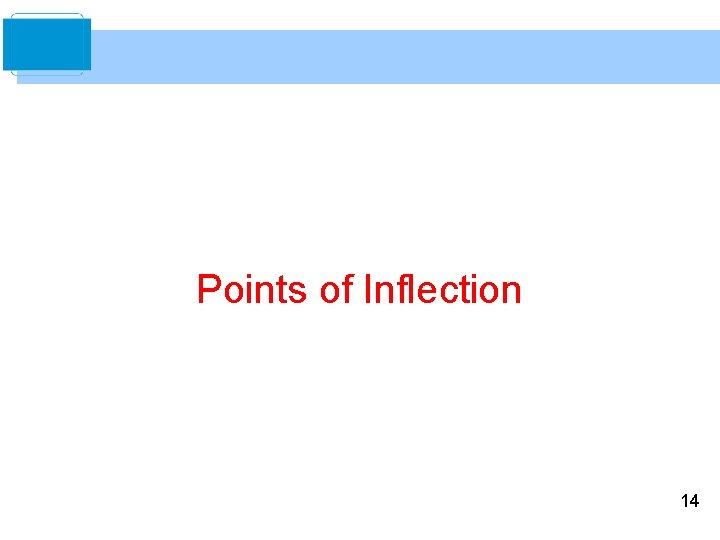 Points of Inflection 14 