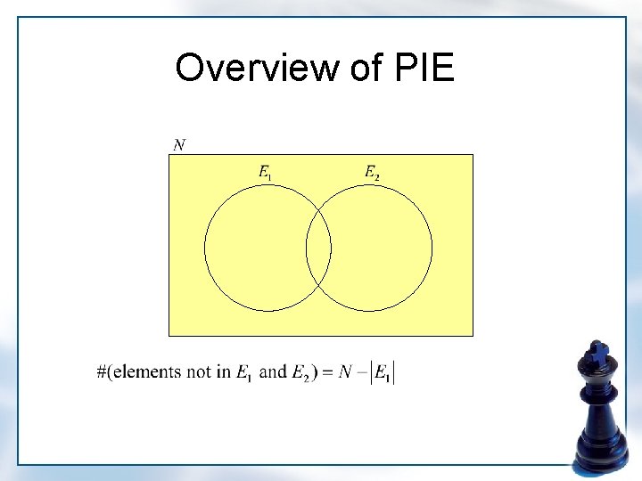 Overview of PIE 1 1 