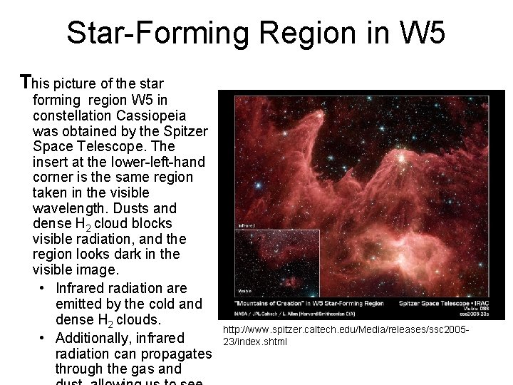 Star-Forming Region in W 5 This picture of the star forming region W 5