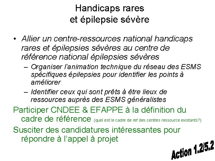 Handicaps rares et épilepsie sévère • Allier un centre-ressources national handicaps rares et épilepsies