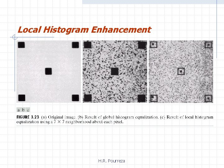 Local Histogram Enhancement H. R. Pourreza 