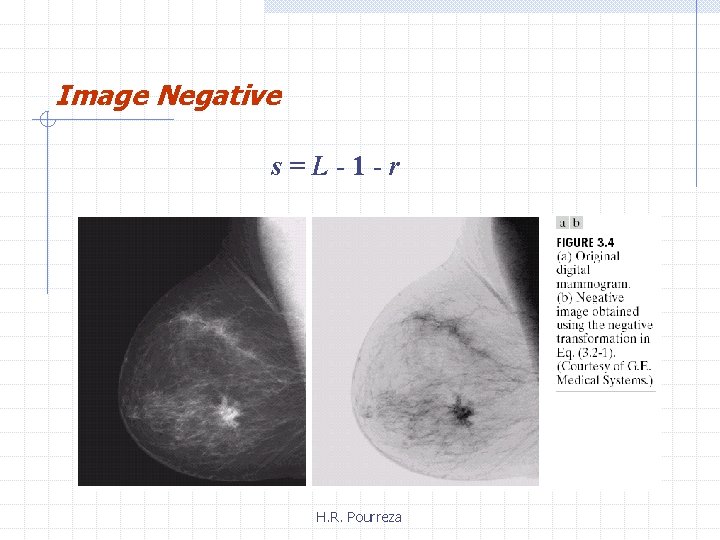 Image Negative s=L-1 -r H. R. Pourreza 