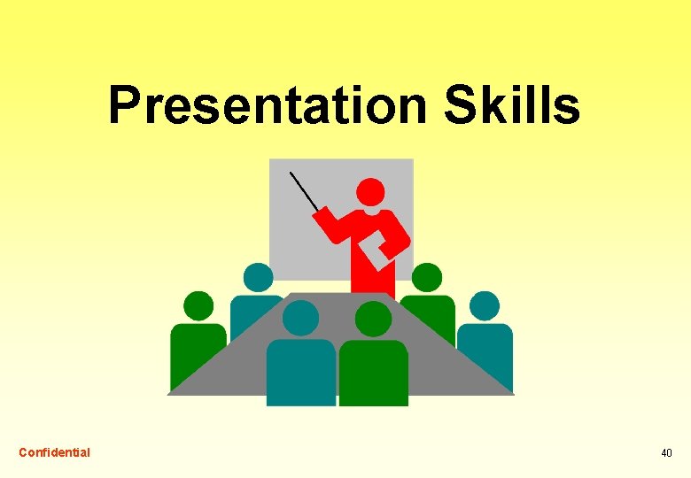 Presentation Skills Confidential 40 