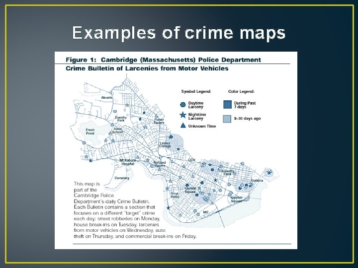 Examples of crime maps 