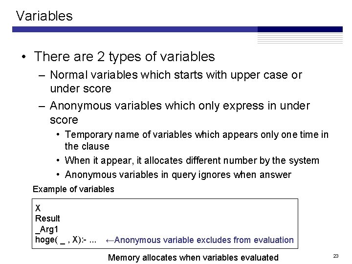 Variables • There are 2 types of variables – Normal variables which starts with Variables • There are 2 types of variables – Normal variables which starts with
