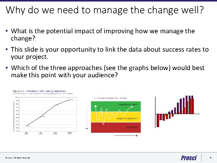 Why do we need to manage the change well? • What is the potential