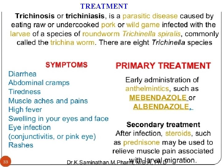 TREATMENT TREATMENT