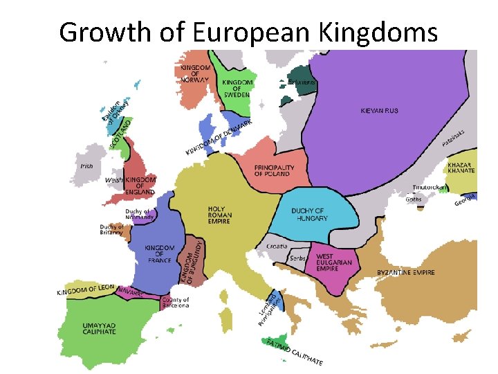 Growth of European Kingdoms 