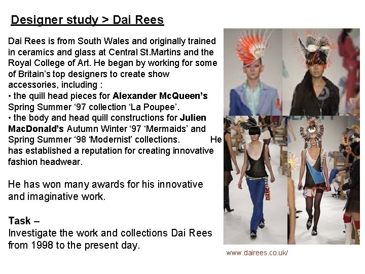 Designer study > Dai Rees is from South Wales and originally trained in ceramics Designer study > Dai Rees is from South Wales and originally trained in ceramics