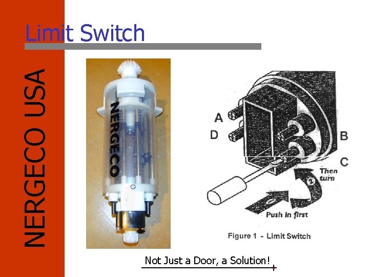 NERGECO USA Limit Switch Not Just a Door, a Solution! 