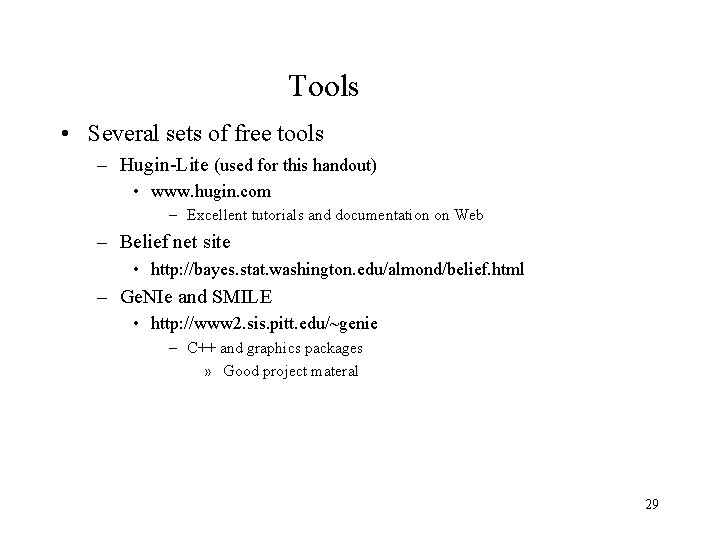 Tools • Several sets of free tools – Hugin-Lite (used for this handout) •