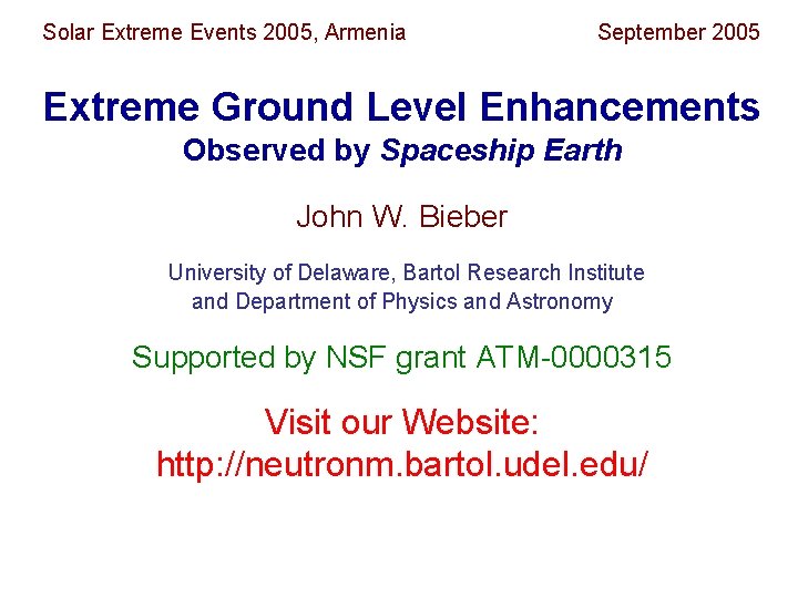 Solar Extreme Events 2005, Armenia September 2005 Extreme Ground Level Enhancements Observed by Spaceship