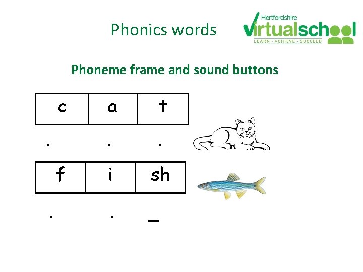 Phonics words Phoneme frame and sound buttons c . f . a t . Phonics words Phoneme frame and sound buttons c . f . a t .