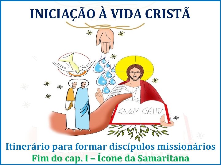 INICIAÇÃO À VIDA CRISTÃ Itinerário para formar discípulos missionários Fim do cap. I –