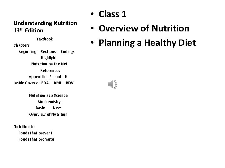 Understanding Nutrition 13 th Edition Textbook Chapters Beginning Sections Endings Highlight Nutrition on the