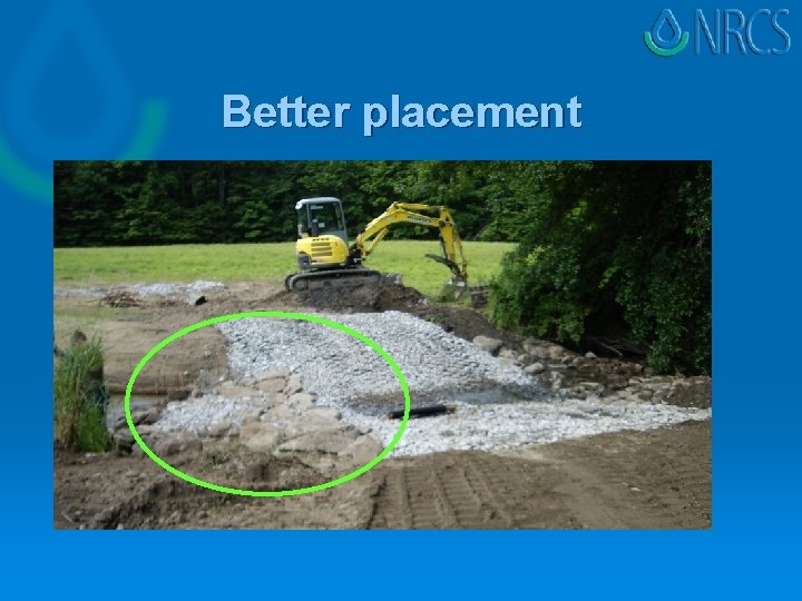 Better placement Better placement