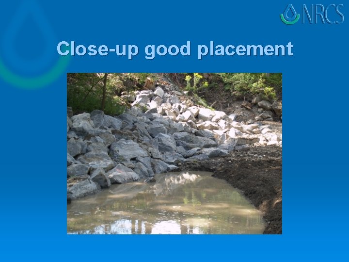 Close-up good placement Close-up good placement