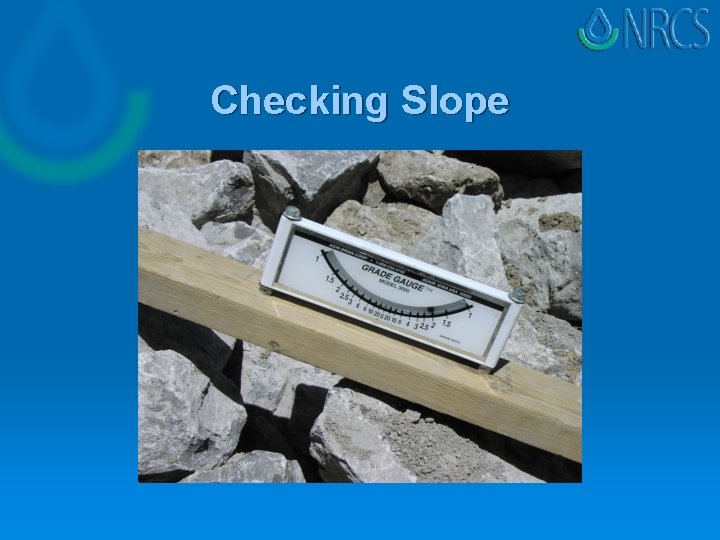 Checking Slope 