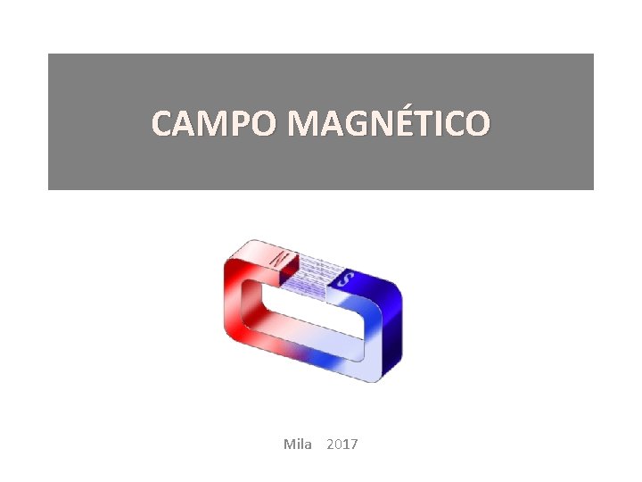 CAMPO MAGNÉTICO Mila 2017 