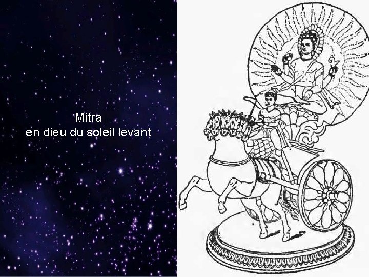 Mitra en dieu du soleil levant 
