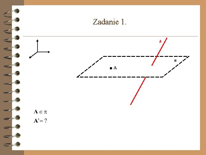 Zadanie 1. k π A 