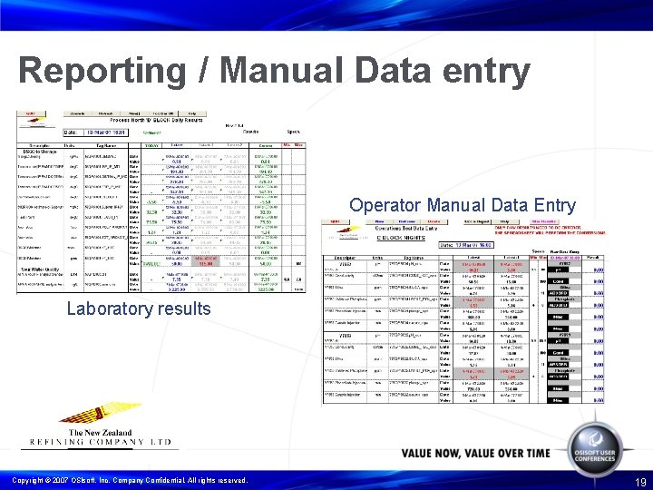 Reporting / Manual Data entry Operator Manual Data Entry Laboratory results Copyright © 2007