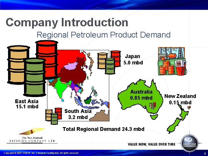 Company Introduction Regional Petroleum Product Demand Japan 5. 0 mbd East Asia 15. 1