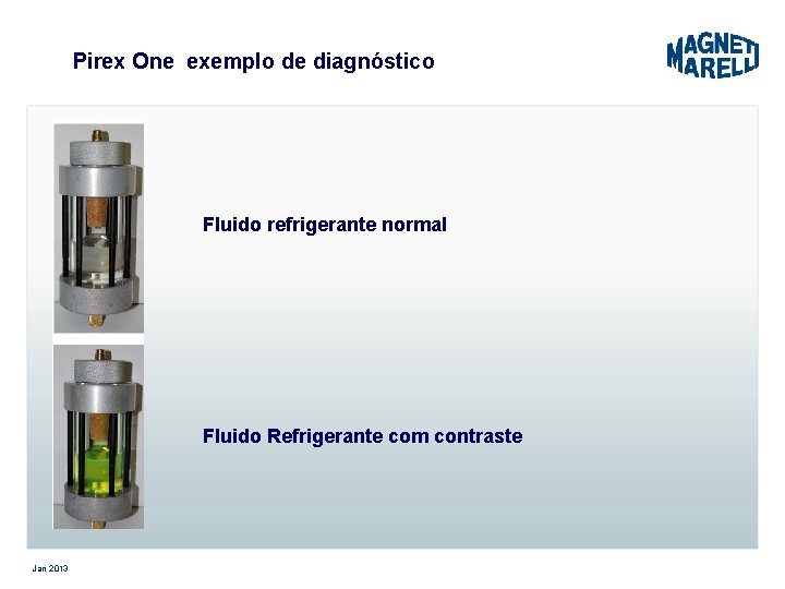 Pirex One exemplo de diagnóstico Fluido refrigerante normal Fluido Refrigerante com contraste Jan 2013