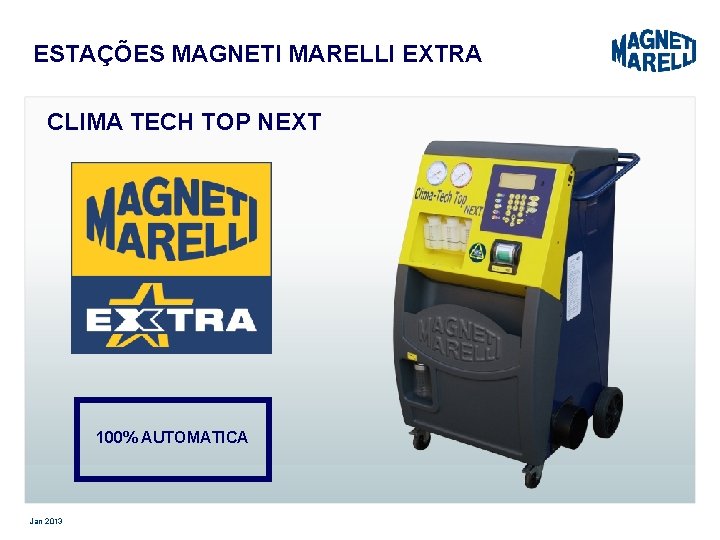 ESTAÇÕES MAGNETI MARELLI EXTRA CLIMA TECH TOP NEXT 100% AUTOMATICA Jan 2013 