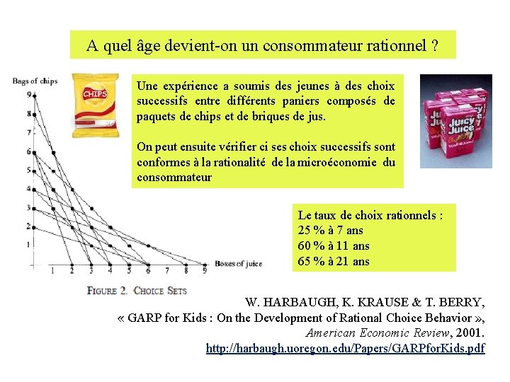 A quel âge devient-on un consommateur rationnel ? Une expérience a soumis des jeunes A quel âge devient-on un consommateur rationnel ? Une expérience a soumis des jeunes