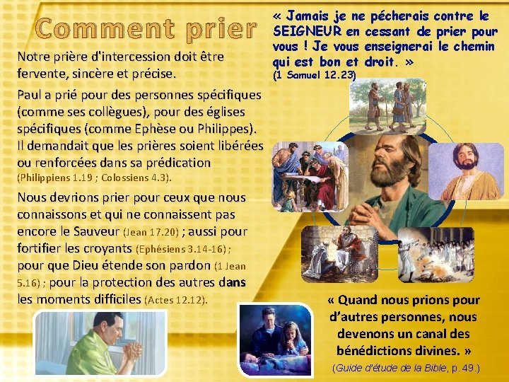 Comment prier Notre prière d'intercession doit être fervente, sincère et précise. Paul a prié