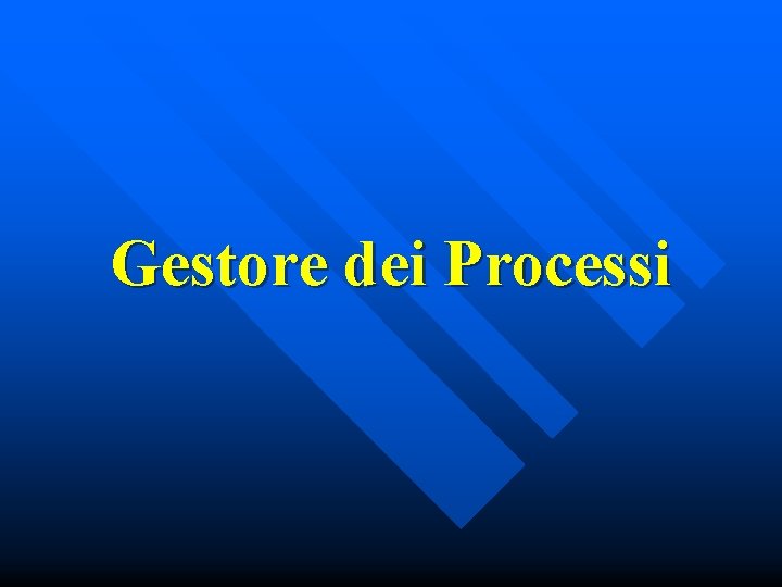 Gestore dei Processi 