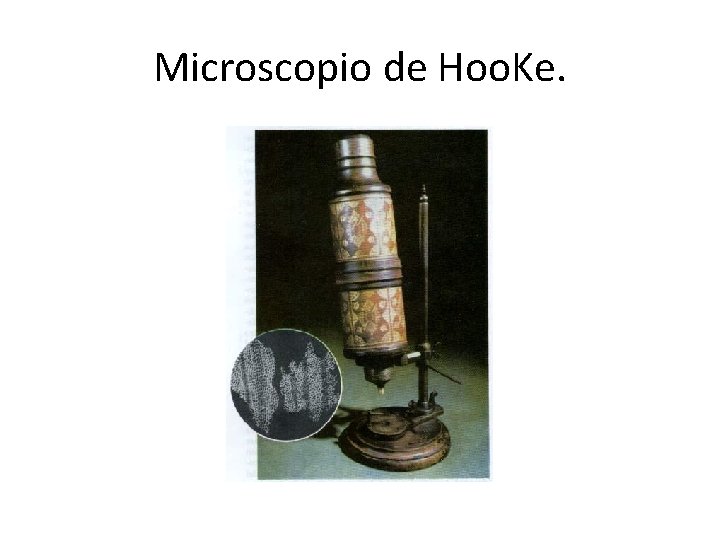 Microscopio de Hoo. Ke. 