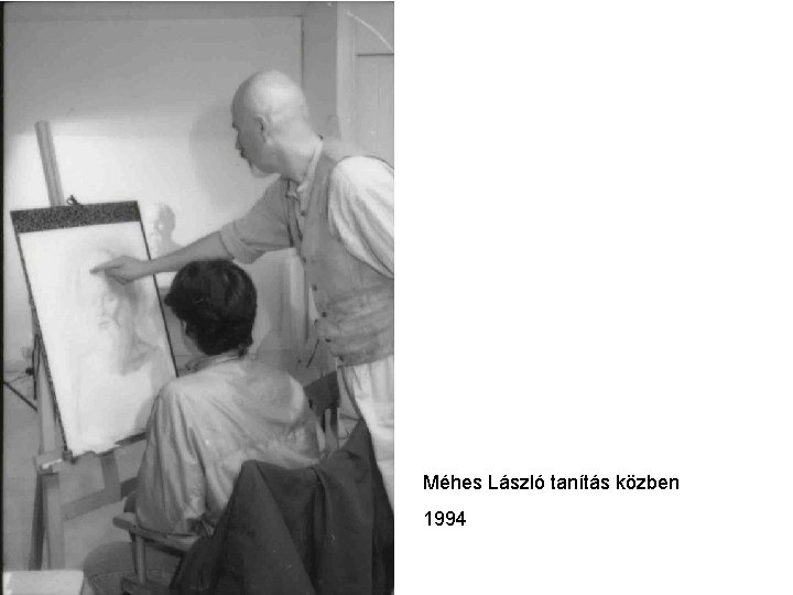 Méhes László tanítás közben 1994 