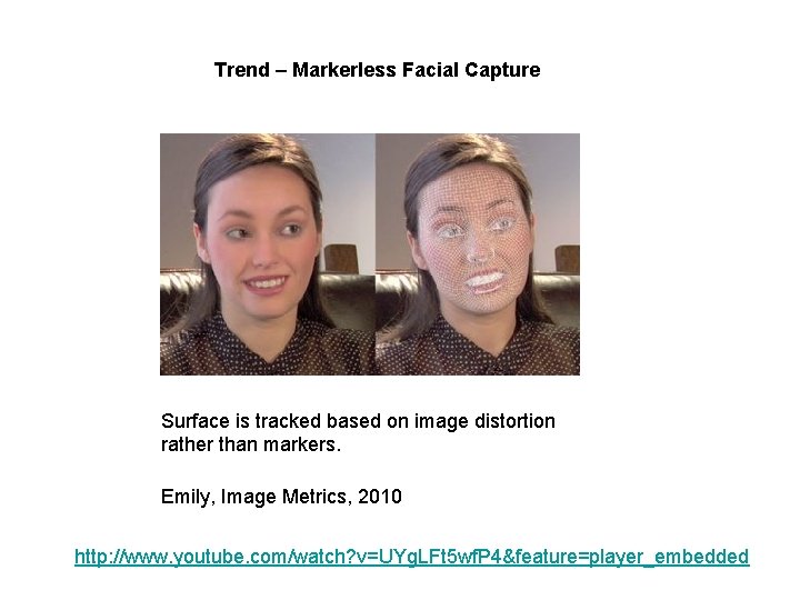 Trend – Markerless Facial Capture Surface is tracked based on image distortion rather than Trend – Markerless Facial Capture Surface is tracked based on image distortion rather than