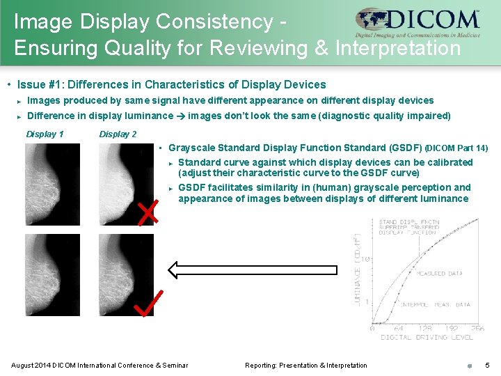 Image Display Consistency Ensuring Quality for Reviewing & Interpretation • Issue #1: Differences in