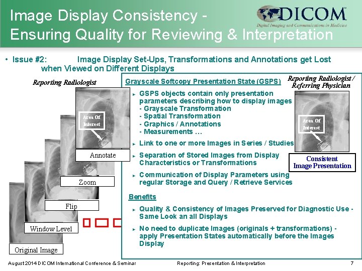 Image Display Consistency Ensuring Quality for Reviewing & Interpretation • Issue #2: Image Display